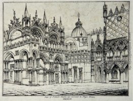 Piazzetta und St Marks Venedig 1835
