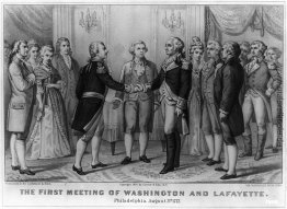 Erstes Treffen der Washington und Lafayette