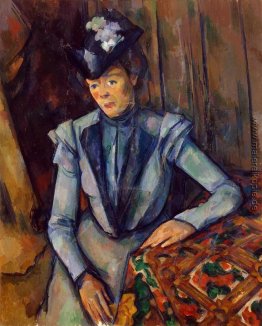 Frau in der blauen. Madame Cezanne