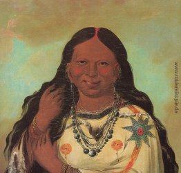 Kei-a-gis-gis, eine Frau von der Plains Ojibwa