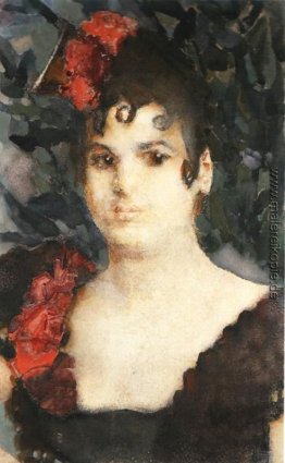 Portrait eines T. Lyubatovich in Rolle der Carmen