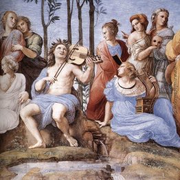 Das Parnassus, vom Stanze delle Segnatura (Detail)