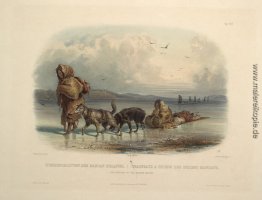 Hundeschlitten der Mandan-Indianer, Platte 28 von Band 2 der "Re