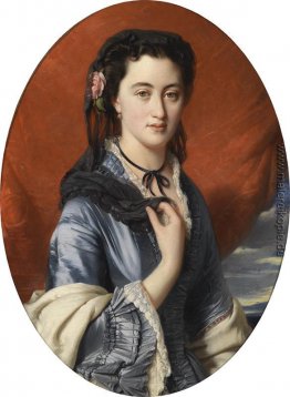 Bildnis einer Dame mit Rosen im Haar, (Gräfin Pushkina)