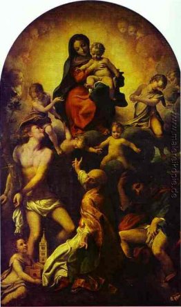 Madonna und Kind mit St. Sebastian
