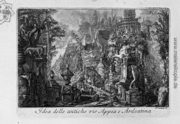 Vorstellung von der antiken Via Appia und Ardeatina