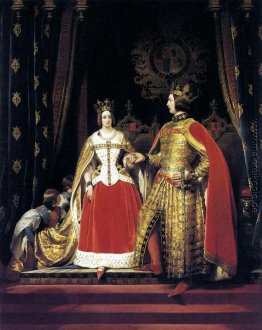 Königin Victoria und Prinz Albert am Bal Kostüm