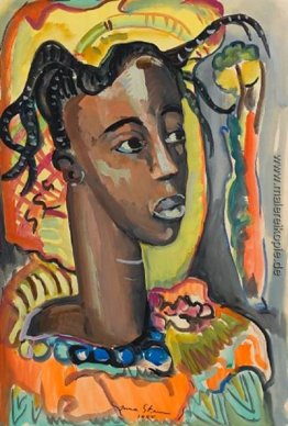 Porträt einer westafrikanischen Mädchen