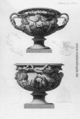 Die so genannte `Warwick Vase`, einem berühmten antiken Marmor-O