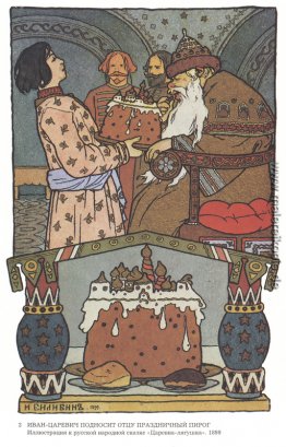 Illustration für den russischen Fairy Story "The Frog Princess"