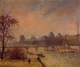 Die Seine und der Louvre, Paris
