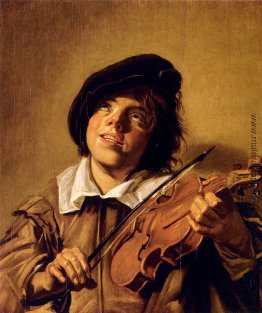 Boy spielt eine Violine