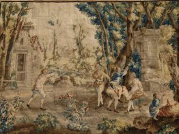 Les Amusements Champêtres: Le cheval fondu (Tapestry)