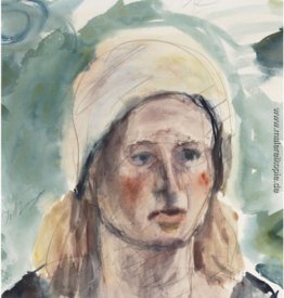 Porträt einer Frau trägt einen Schal