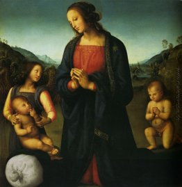 Jungfrau mit Kind, Johannes und ein Engel (Madonna del Sacco)