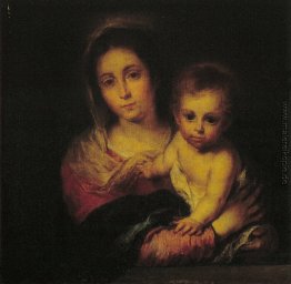 Madonna mit einer Serviette