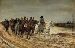 1814 Campagne de France (Napoleon und seine Mitarbeiter der Rück