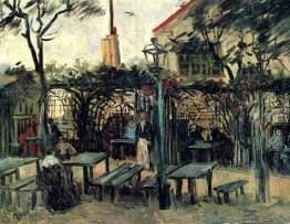 Terrasse eines Cafés auf Montmartre "La Guinguette"