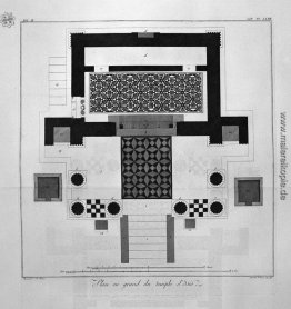 Grundriss für den großen Tempel von Isis