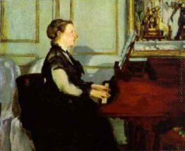 Madame Manet am Klavier