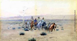 Trappers Crossing the Prairie