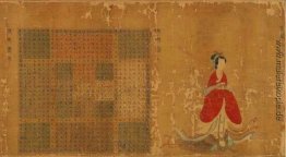 Porträt von Lady Su Hui mit Palindrome in der Art von Zhu Shuzhe