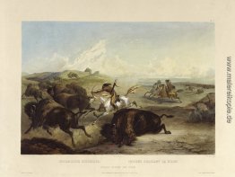 Indianer Jagd der Bisons, Platte 31 von Band 2 der "Reise in das