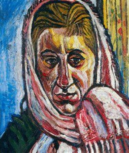 Kleiner Kopf von Jean (Jean Bratby, geb. Cooke, b.1927)