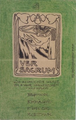 Postkarte an Carl Moll, Ver Sacrum