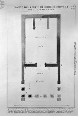 Die römische Altertümer, t. 4, Tafel XLIV. Plan der Tempel der J