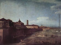 Ansicht von Turin von den Gärten des Palazzo Reale