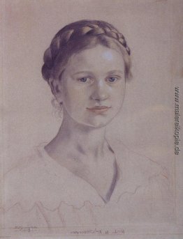 Portrait I.B. Kustodieva, Tochter des Künstlers