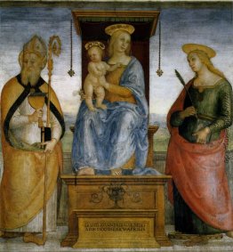 Thronende Maria mit den Heiligen Katharina von Alexandrien und B