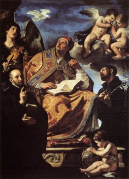 Gregor der Große mit Sts Ignatius und Franz Xaver