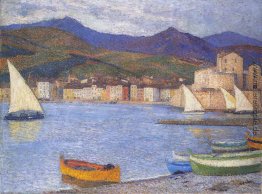 Segelboote im Hafen von Collioure