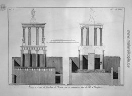 Plan des Grabes von Mamia und Nebengebäuden, in Pompeji