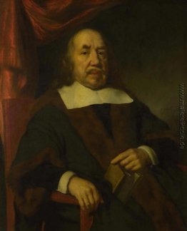 Porträt einer älteren Mann in einer schwarzen Robe