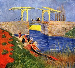 Brücke von Langlois bei Arles mit dem Frauen-Waschen