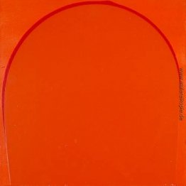 Gegossen Malerei: Orange, Rot, Orange