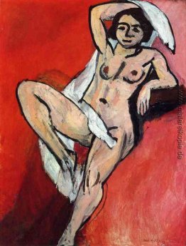 Nude mit Schal