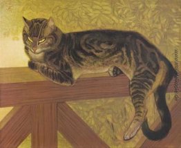 Der Sommer - Katze auf einer Balustrade