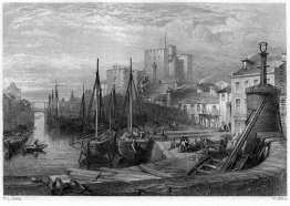 Castle Rushen, Castleton, Isle of Man, Stich von William Miller