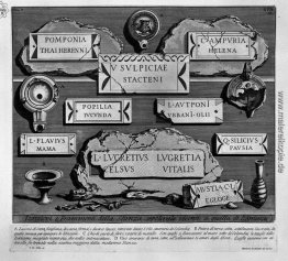 Die römische Altertümer, t. 2, Tafel XVII. Grabkammer nur wenige