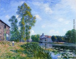 Das Loing bei Moret im Sommer