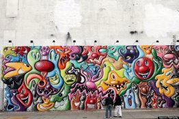 Wandbild auf Houston und Bowery