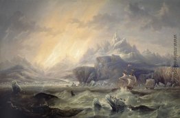 HMS Erebus und Terror in der Antarktis