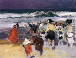 Der Strand von Biarritz (Skizze)