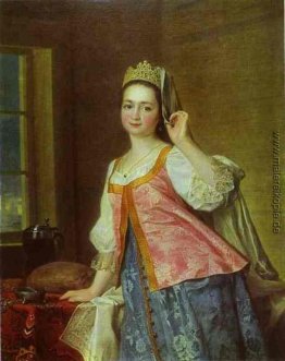 Porträt von A. D. Levitzkaya, Artist s Daughter