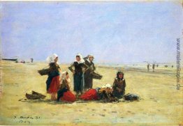 Frauen auf dem Strand in Berck