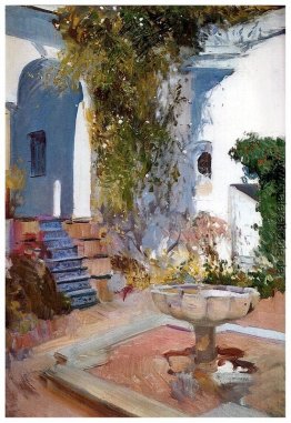 Brunnen am Alcazin Sevilla